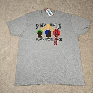 NWT Men's Grey PROUD BY DESIGN Shine A Light on Black Excellence‎ XL
